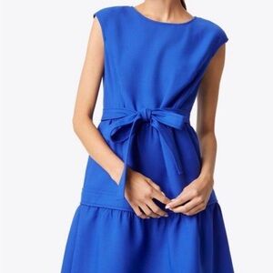 EUC Authentic TORY BURCH Jane Dress in Blue Dahlia Size 8